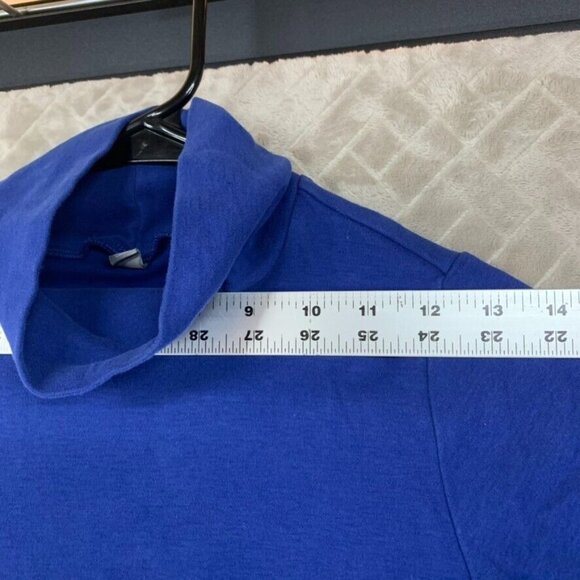 UNIQLO Kids 9/10 T Shirt Blue Long Sleeve Turtle Neck Fitted Base Layer - Picture 7 of 16